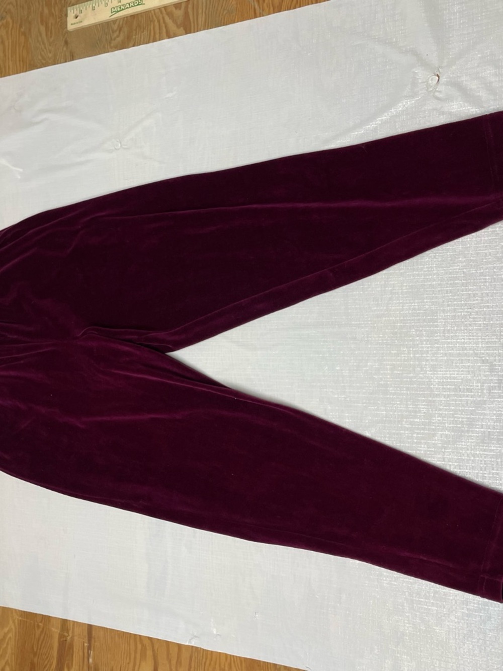 Velvet Button-Front Pajama Set in Berry - Picture 4 of 9